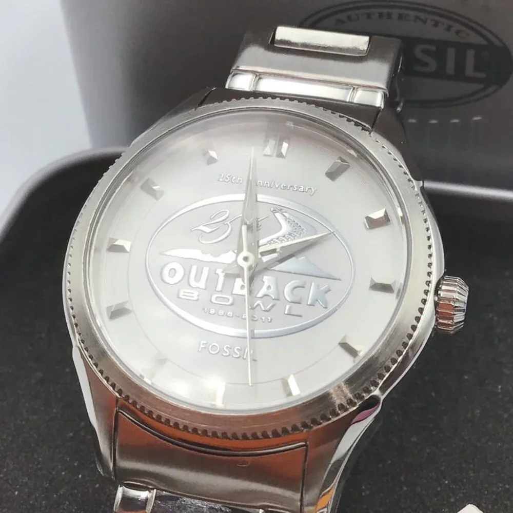 Fossil Watch Outback Bowl 2011 25th Anniversary College Football *Needs Battery*